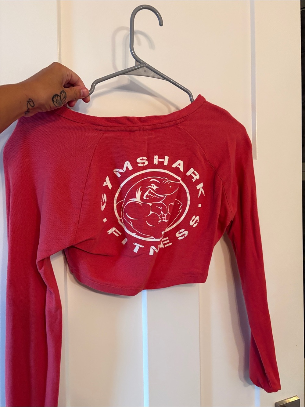Gymshark Cropped long sleeve SMALL
